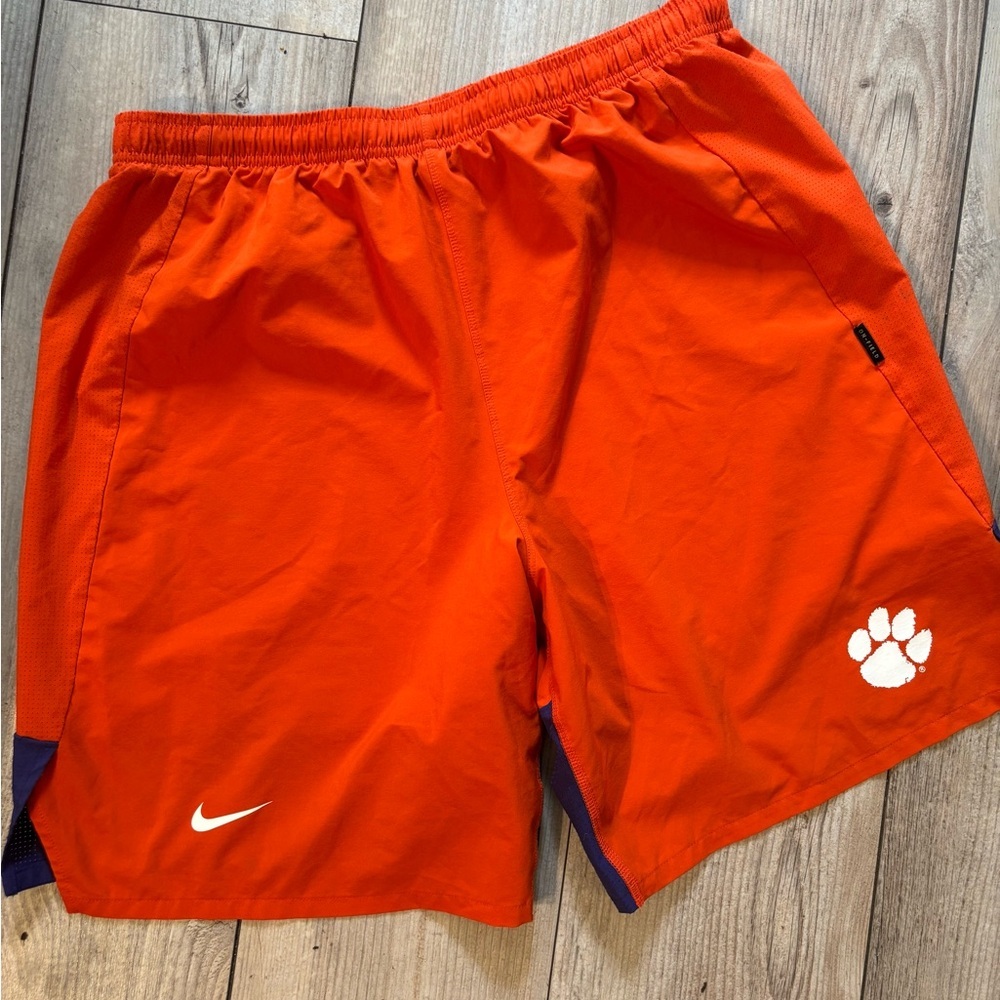 Nike Men's Athletic Shorts - Orange and Blue